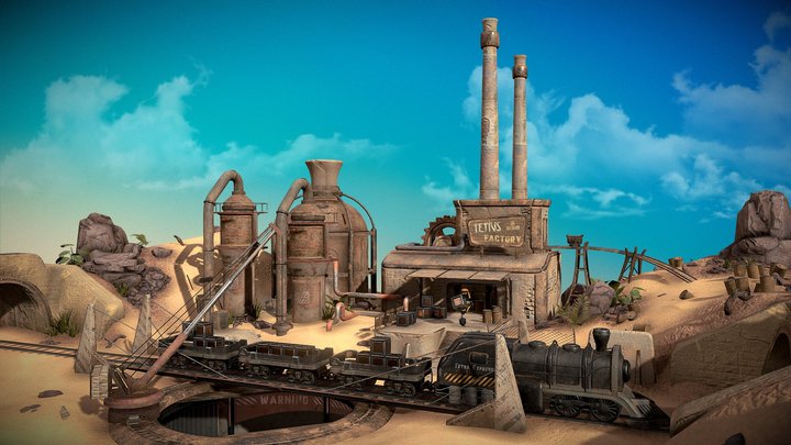 Tetris Factory 3D Model