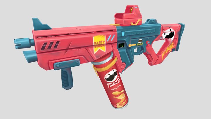 Pringles Rifle 3D Model