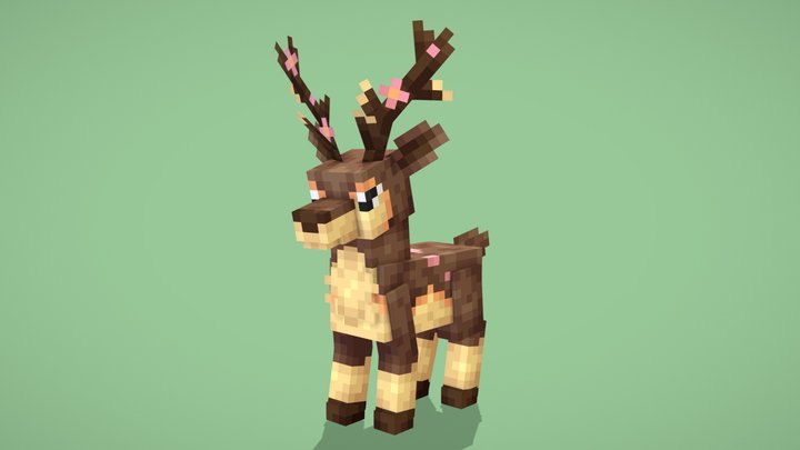 Sawsbuck (Spring Form) (Cobblemon) 3D Model