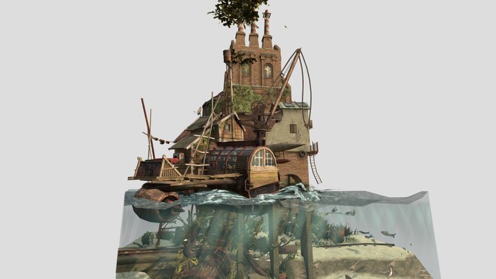 DAE Diorama - Rustborn 3D Model