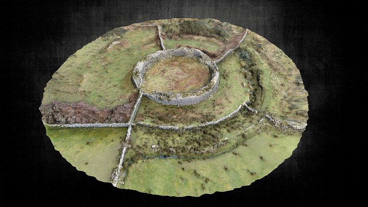 Cahersavane Early Medieval Ringfort 3D Model