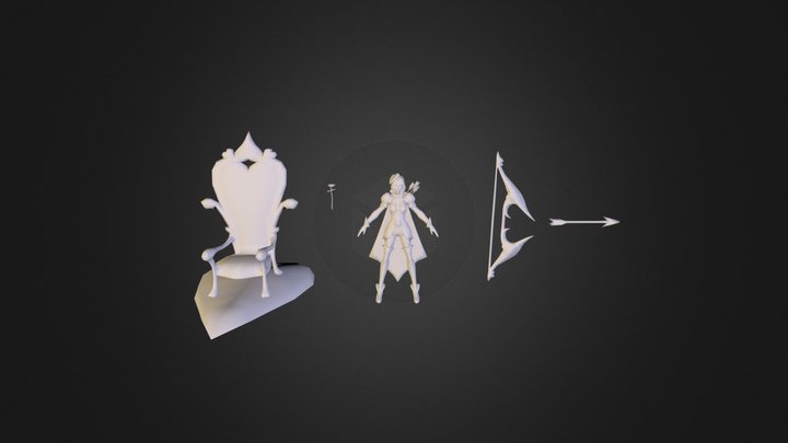Heartseeker Ashe Skin League of Legends 3D Model