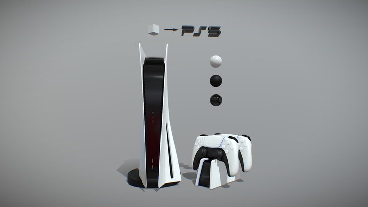 Free 3D PS5 medpoly 3D Model