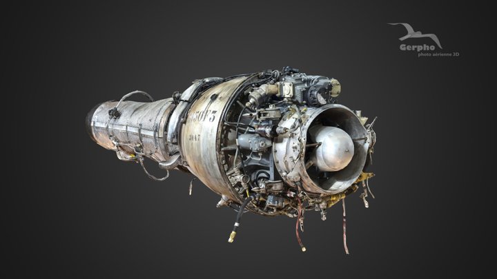 Marbore jet engine (3D photo) 3D Model