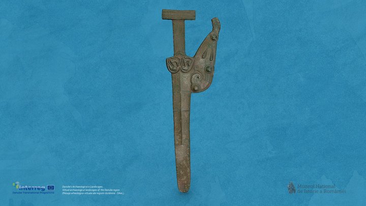 Spadă emblemă, Medgidia, România 3D Model