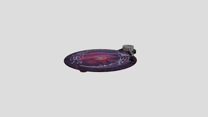 Vinyl Player Shield 3D Model