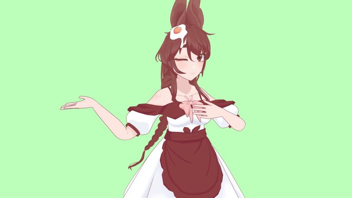 Maid bunny - Pepperlo 3D Model