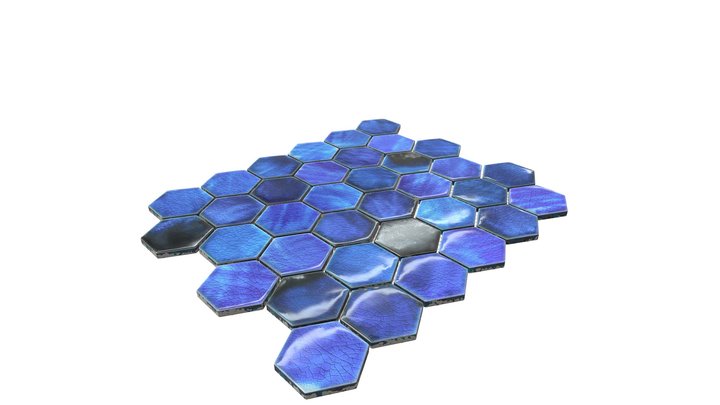 Mosaic Mykonos Blue 3D Model